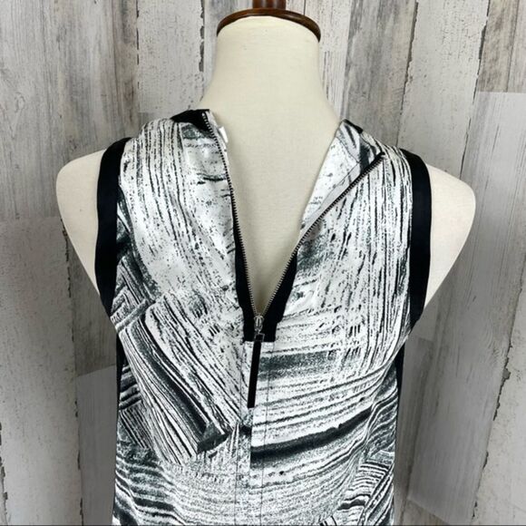 Helmut‎ Lang Black Silk Sleeveless Blouse Top Shirt Side Zip Up Crew Neck P - Picture 9 of 13